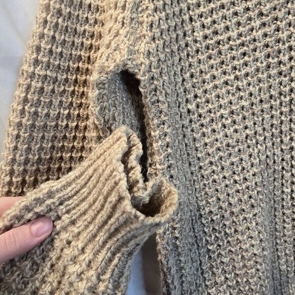 Vintage Woolrich Mens Knitted Sweater Size Small/Medium Beige Long Sleeve - Picture 4 of 9